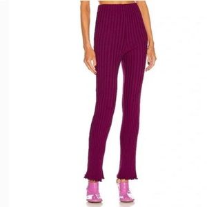 Simon Miller Cyrene Rib Pants in Plum Size XL